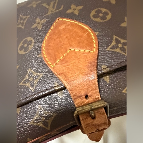 Louis Vuitton Cartouchiere GM Monogram Crossbody Shoulder Bag Vintage - Picture 10 of 16